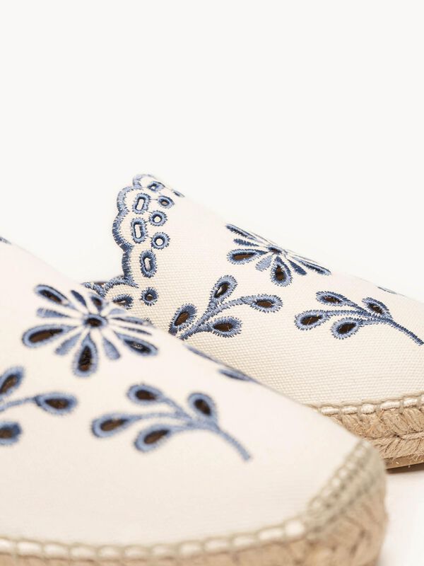 Loto Lona Bordada Azul Jeans image number null