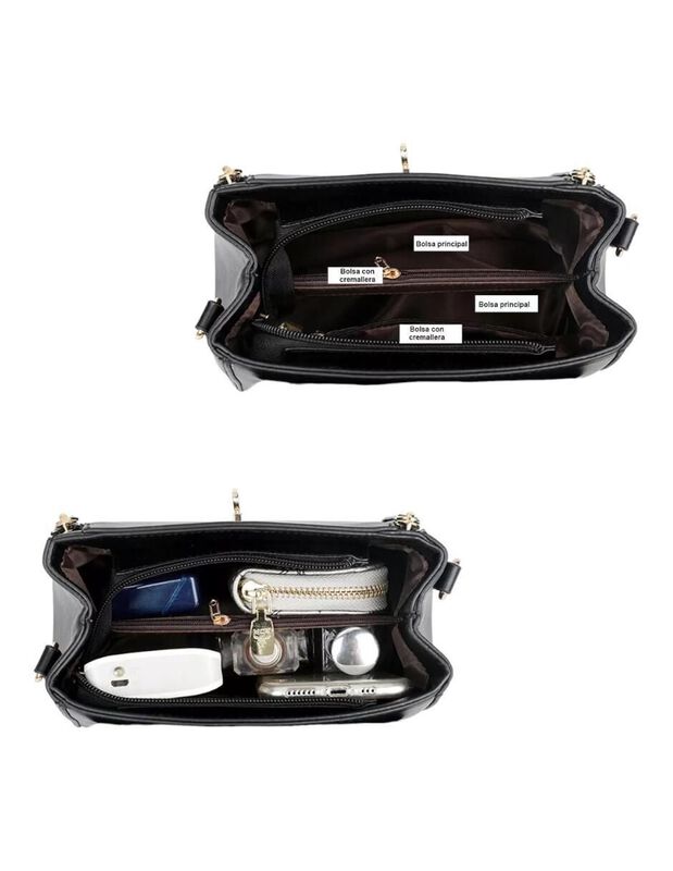 Bolsa Crossbody Pink Brule De Cuero Para Mujer image number null