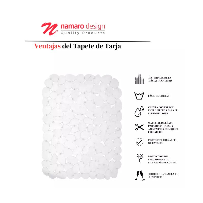 Tapete Para Tarja Piedras Transparente Namaro D... image number null