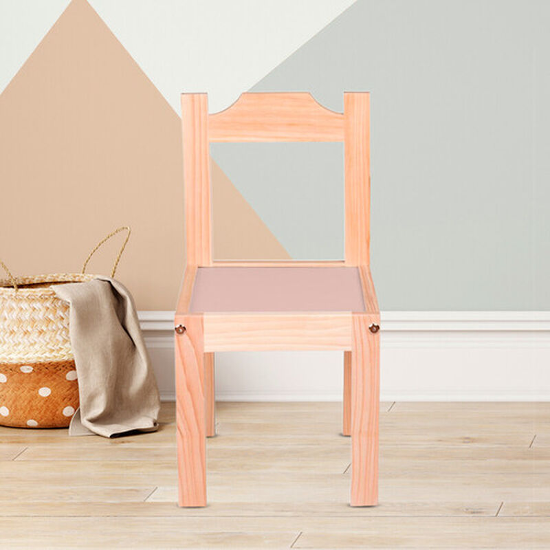 Duduk Silla de Madera Barnizada para Ni&ntilde;os Pequ... image number null