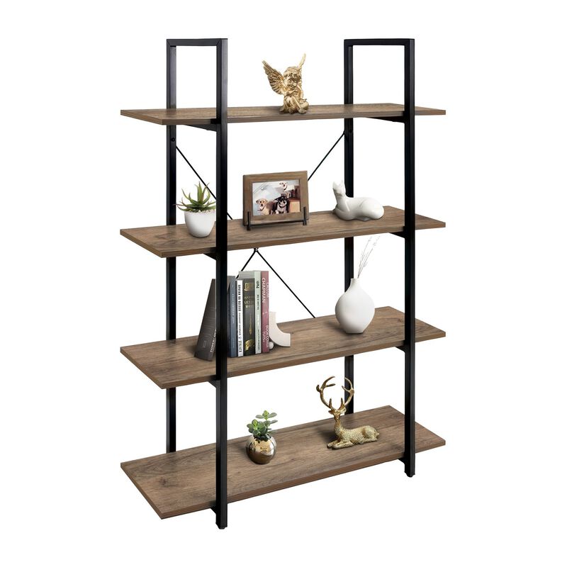 Librero Madera Estante Minimalista 4 Repisas Ti... image number null