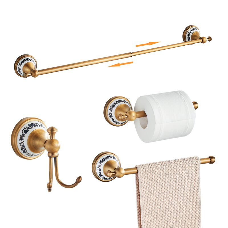 Juego De Accesorios De Ba&ntilde;o Mogfct Antique Bron... image number null