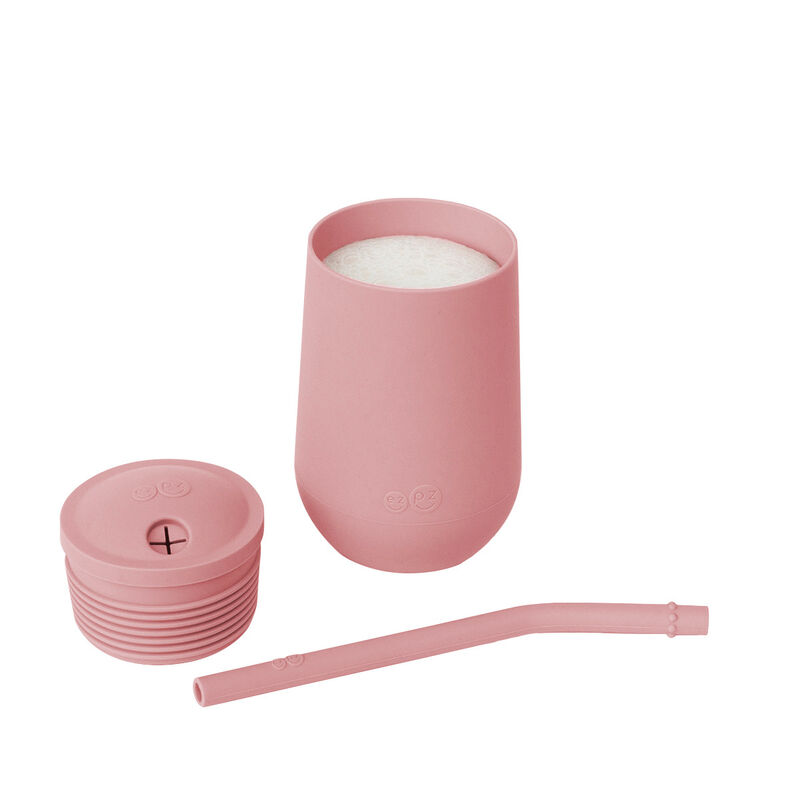 Ezpz Vaso Con Popote Happy Rosa Nordico image number null