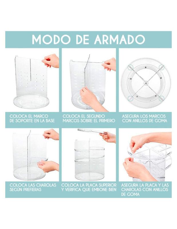 Organizador De Cosmeticos Pink Brule image number null