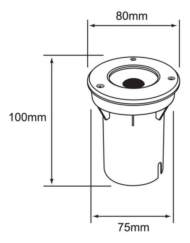 Lampara Empotrado Piso Led Aluminio 6w Luz Suav... image number null