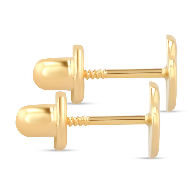 Broqueles De Corazones De Oro Amarillo 14k Con ... image number null