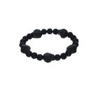 Pulsera De Acero Negro Mate Para Caballero