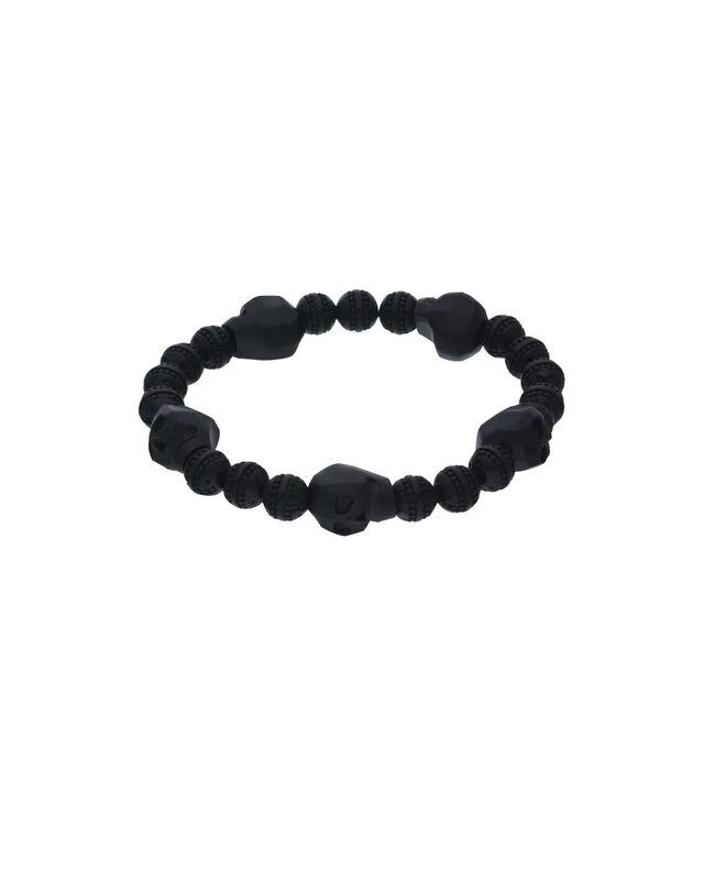 Pulsera De Acero Negro Mate Para Caballero image number null