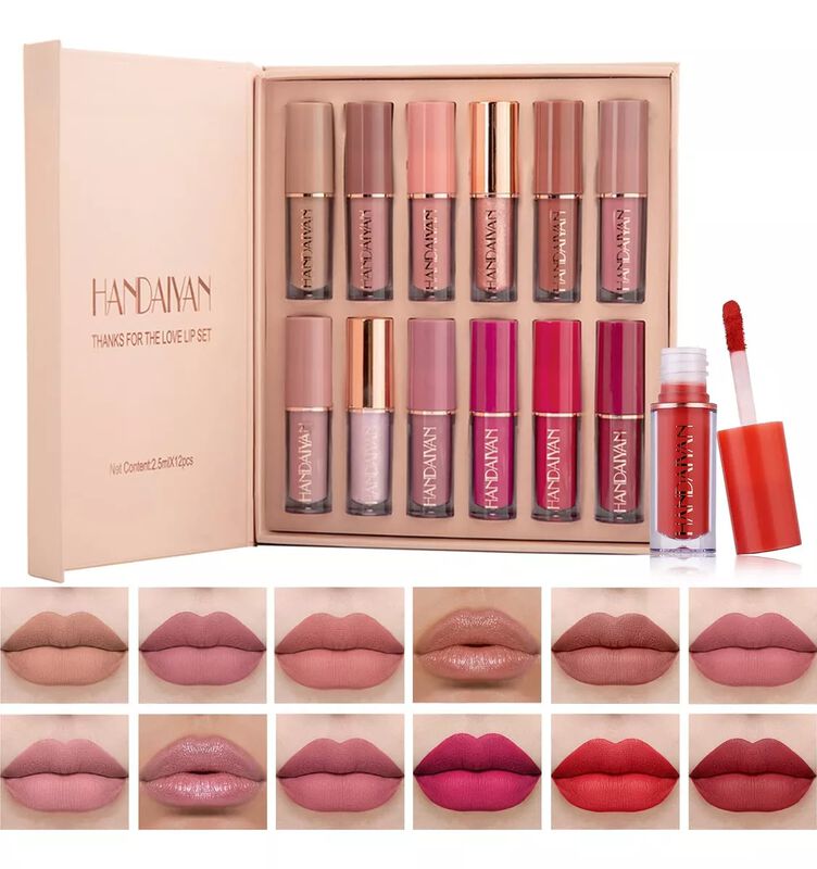 12 Labiales L&iacute;quido Mate + Gloss image number null