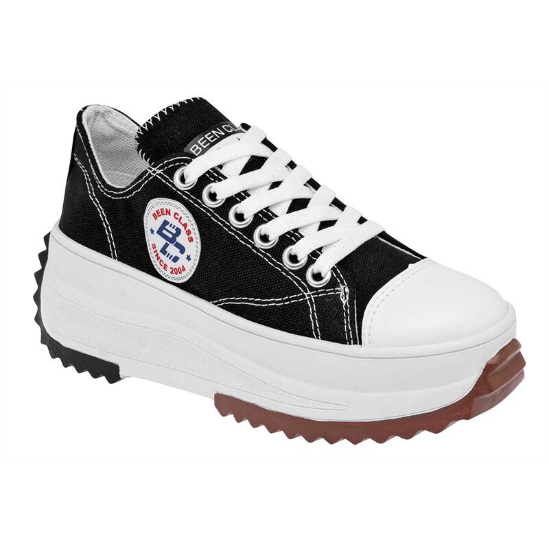Been Class Tenis urbano para mujer negro blanco image number null