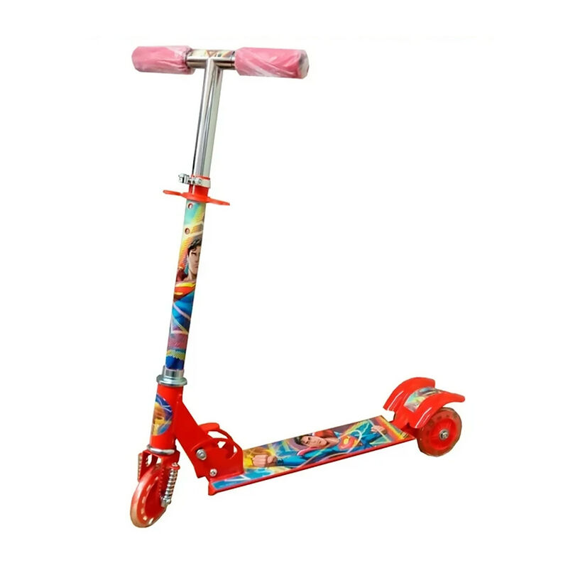 Scooter Superman Plegable 3 Ruedas Con Luz Pati... image number null
