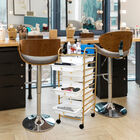 Carrito Organizador Multiusos  Blanco / Dorado 10 Cajones Para Cocina