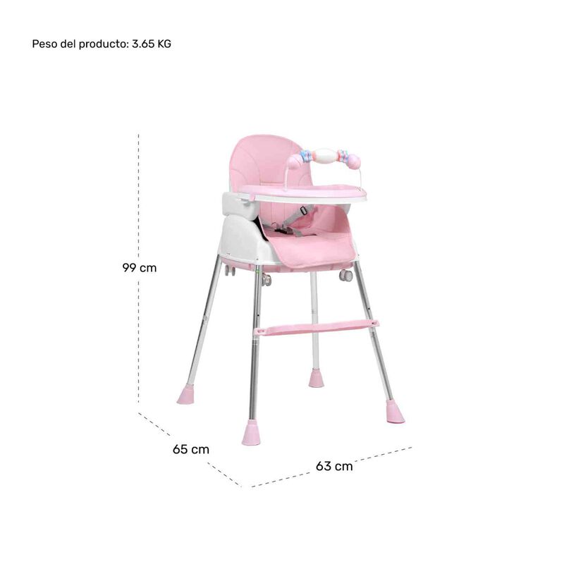 Silla Alta Periquera 3 En 1  Bebe Ajustable Com... image number null