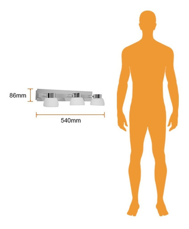 Lampara  Sobreponer Muro Cromado 15w Luz Suave ... image number null