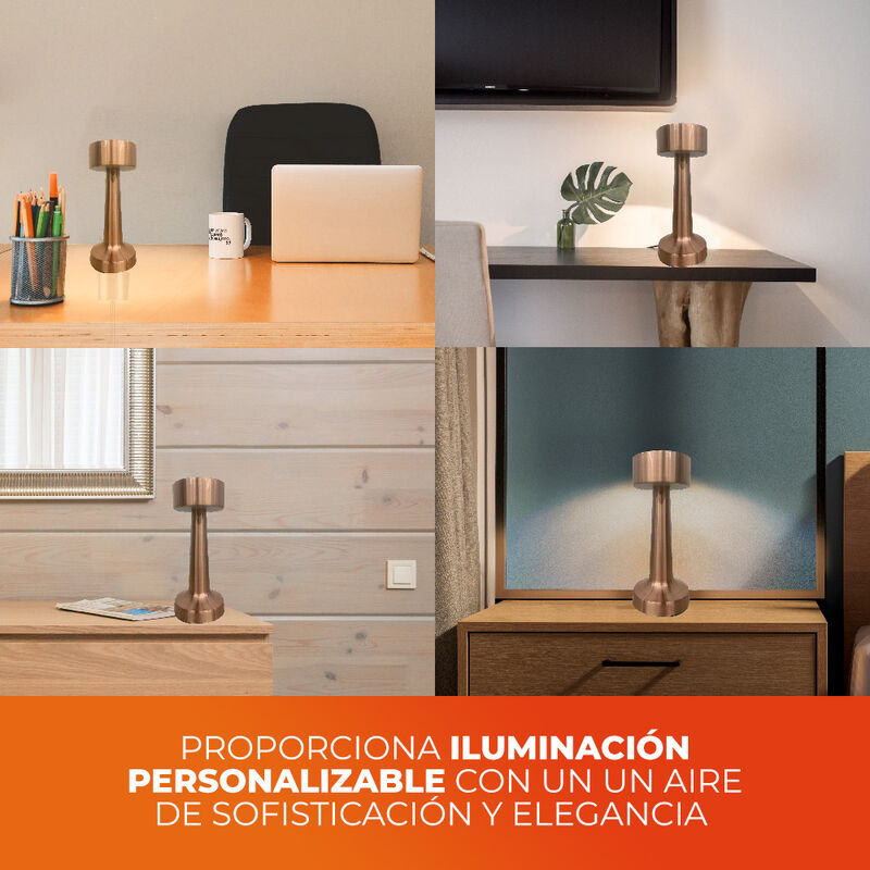 L&aacute;mpara de Mesa LED 3 W Port&aacute;til, Recargable, L... image number null