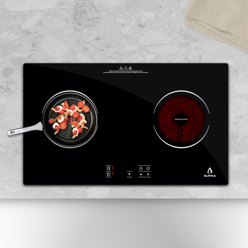 Parrilla de vitrocer&aacute;mica VITROROSSO-H con 2 qu... image number null