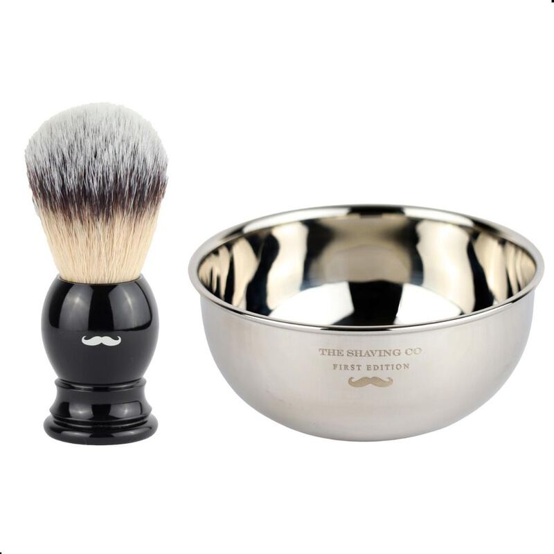 Kit Afeitado Brocha Afeitado + Vasija Acero The... image number null