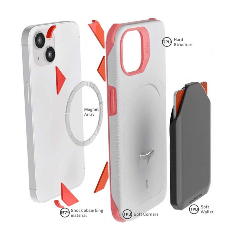 Funda GHOSTEK Exec para iPhone 13 Rosa con port... image number null