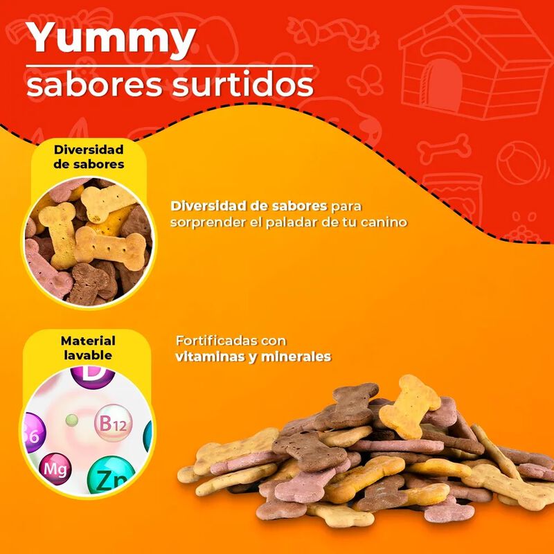 FANCY PETS. Yummy Galletas 400gr. Con Vitaminas... image number null