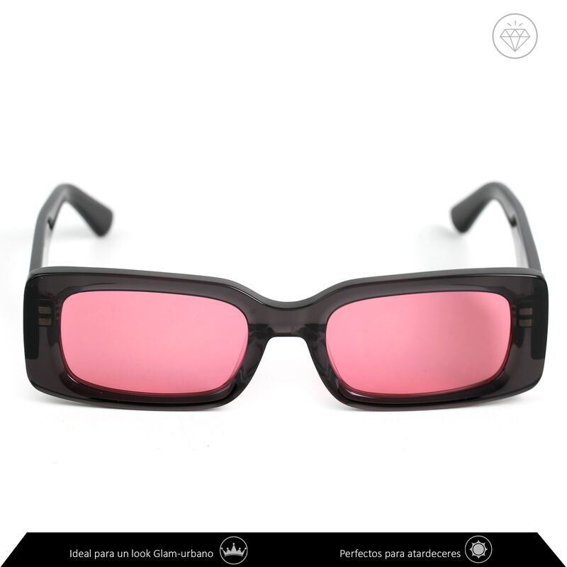 Lentes De Sol Xolek 109 Acetato Cr39 Rectangula... image number null