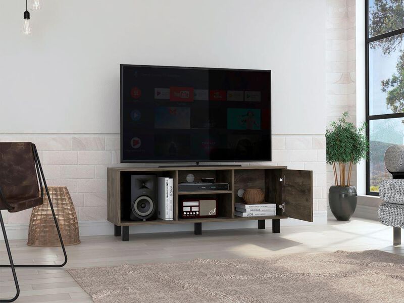 Mesa para Tv Sory, Nogal, Para Tv para 45 Pulga... image number null