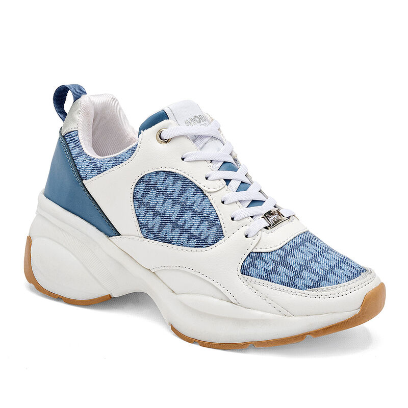 Moramora Tenis urbano para mujer blanco azul image number null
