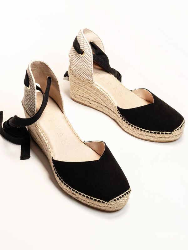 Alpargata Romero Cu&ntilde;a Media Ante Negra image number null