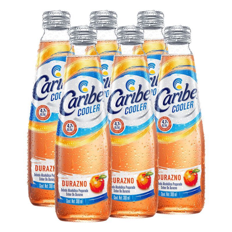 Caribe Cooler Sabor Durazno Six Pack 300 ml image number null