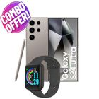 Combo Galaxy S24 Ultra 512GB/12RAM Gris Titanio + Smartwatch
