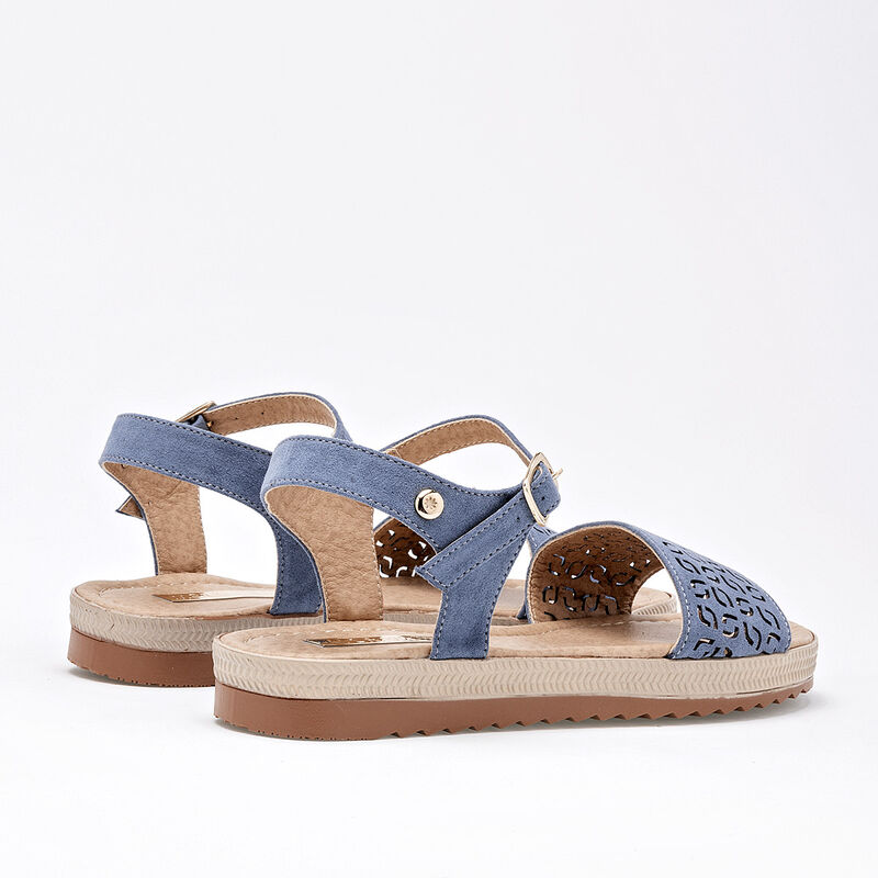Moramora Sandalia para mujer azul image number null