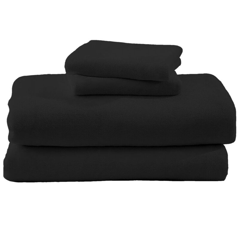 Juego de S&aacute;banas Polar King Size Negro T&eacute;rmicas... image number null