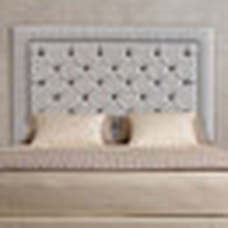 Cabecera King Size Dicasa Mary Gris Claro image number null