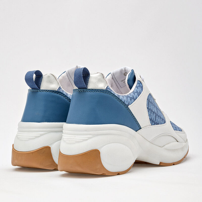 Moramora Tenis urbano para mujer blanco azul image number null