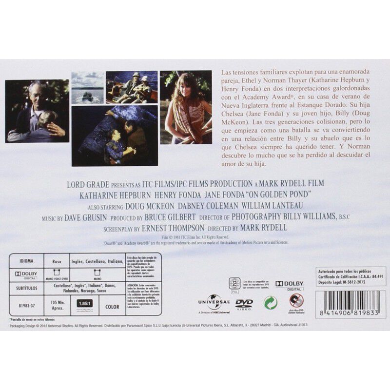 En El Estanque Dorado: Edicion Horizontal (dvd) image number null
