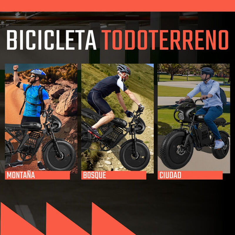 Bicicleta Eléctrica Rocket 7 Vel Montaña 52km/h... image number null
