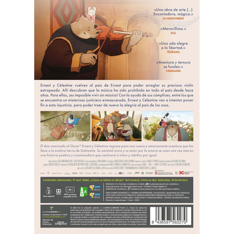 El viaje de Ernest y C&eacute;lestine [DVD] image number null