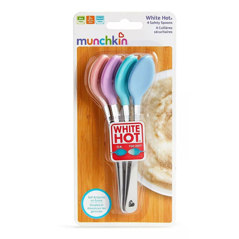Cucharas Para Beb&eacute;s De Acero White Hot Munchkin... image number null