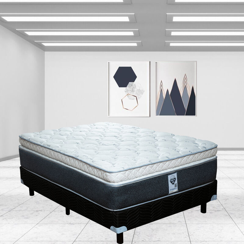 Colch&oacute;n + Box Spring Air Queen Size Gibson Firm... image number null