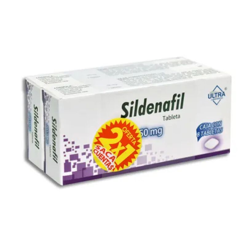 SILDENAFIL 50 MG TABLETA C8 2X1 image number null