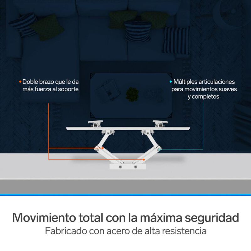 Soporte para pantallas de 32" a 83", con doble ... image number null