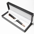 Pluma Bizzarro Negra Con Rose Gold-tinta Azul Gua-pl-469r