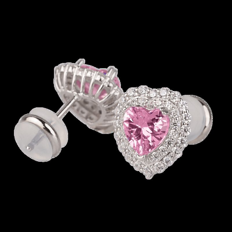 Aretes Zaria LuckyLy Plata .925 con Zirconia C&uacute;... image number null