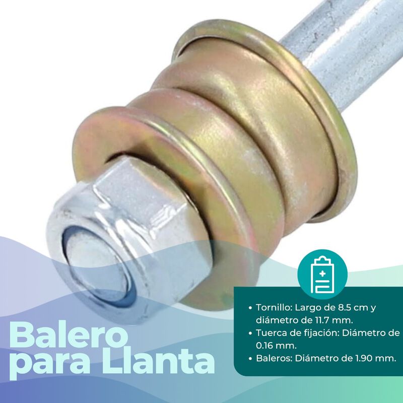 Par Baleros Para Silla De Ruedas Llanta Delante... image number null