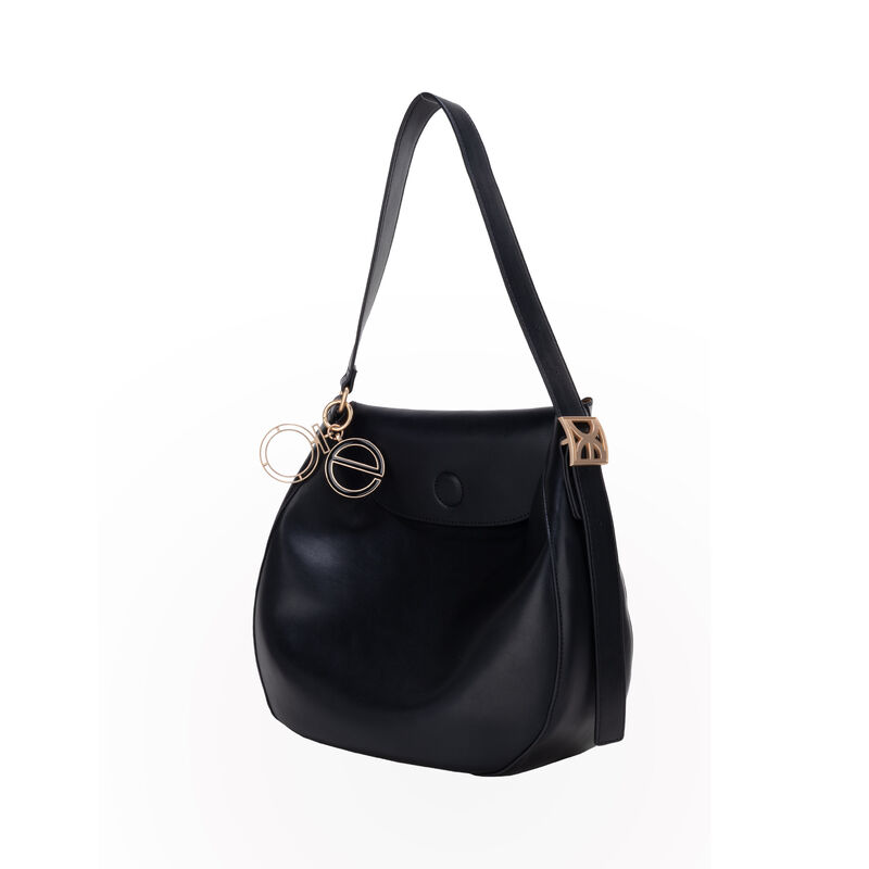 Bolsa Hobo Grande   Con Charm De Monograma Colo... image number null