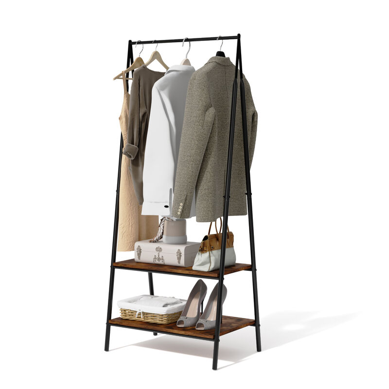 Rack Organizador Ropa Closet Percheros De Mader... image number null