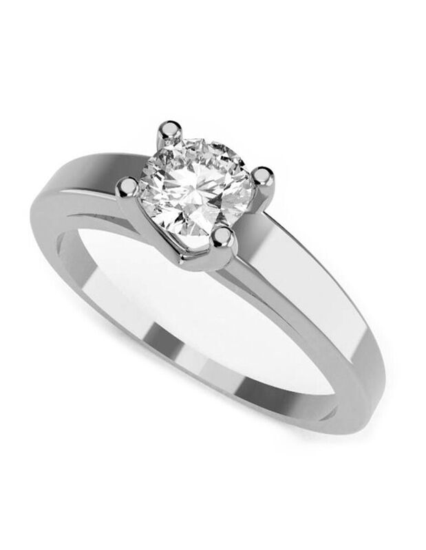 Anillo de Compromiso en Oro de 10K con Circonia... image number null