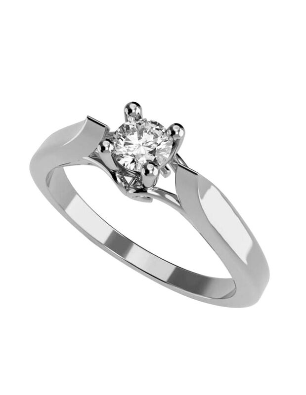 Anillo de Compromiso de 14K con Diamante de Lab... image number null