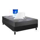 Set Recámara Basic, Base Matrimonial Tapizada + Colchón en Caja Atlas Nova + 2 Almohadas Peach Feel