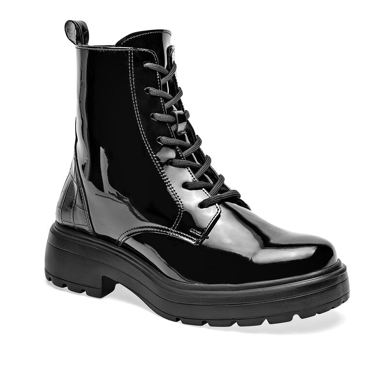 Green Love Bot&iacute;n para mujer negro charol image number null