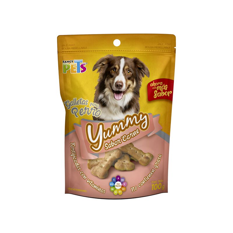 Fancy Pets Yummy Galletas Sabor Carne Para Perr... image number null